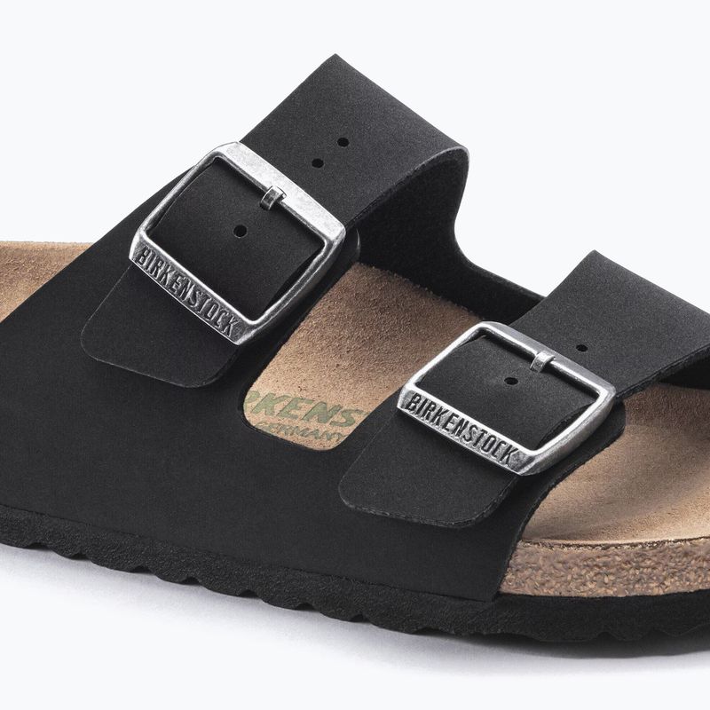 Klapki BIRKENSTOCK Arizona Vegan Birkibuc Narrow black 6