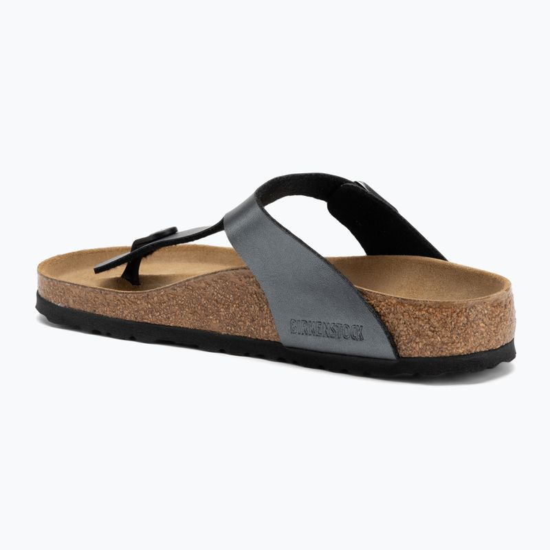 Japonki damskie BIRKENSTOCK Gizeh BF Regular metallic black 3