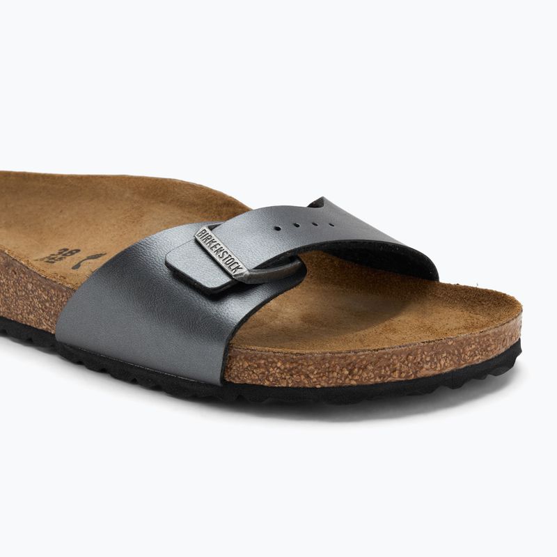 Klapki BIRKENSTOCK Madrid BF Narrow metallic black 7