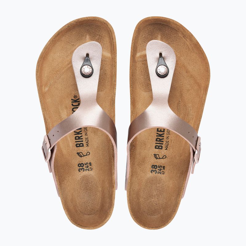 Klapki damskie BIRKENSTOCK Gizeh Birko-Flor copper 3
