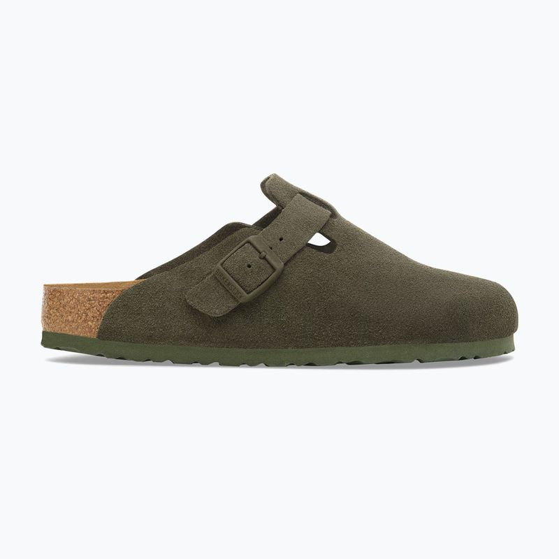 Klapki BIRKENSTOCK Boston Suede Leather thyme 2