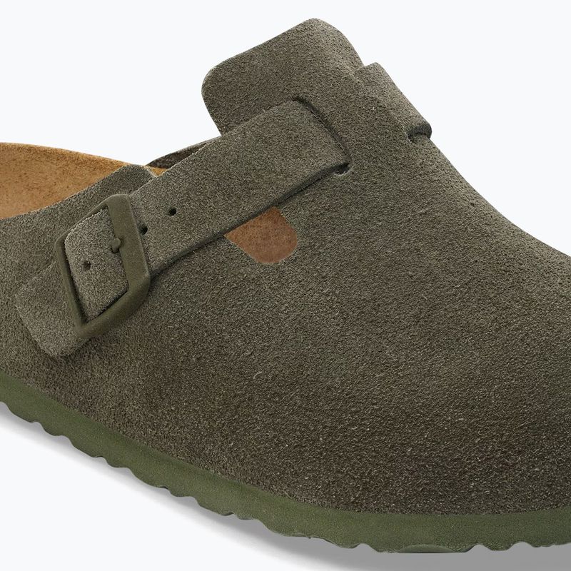 Klapki BIRKENSTOCK Boston Suede Leather thyme 6