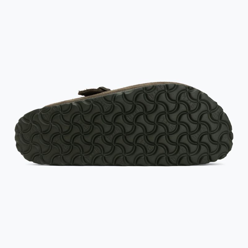 Klapki BIRKENSTOCK Boston Suede Leather thyme 4