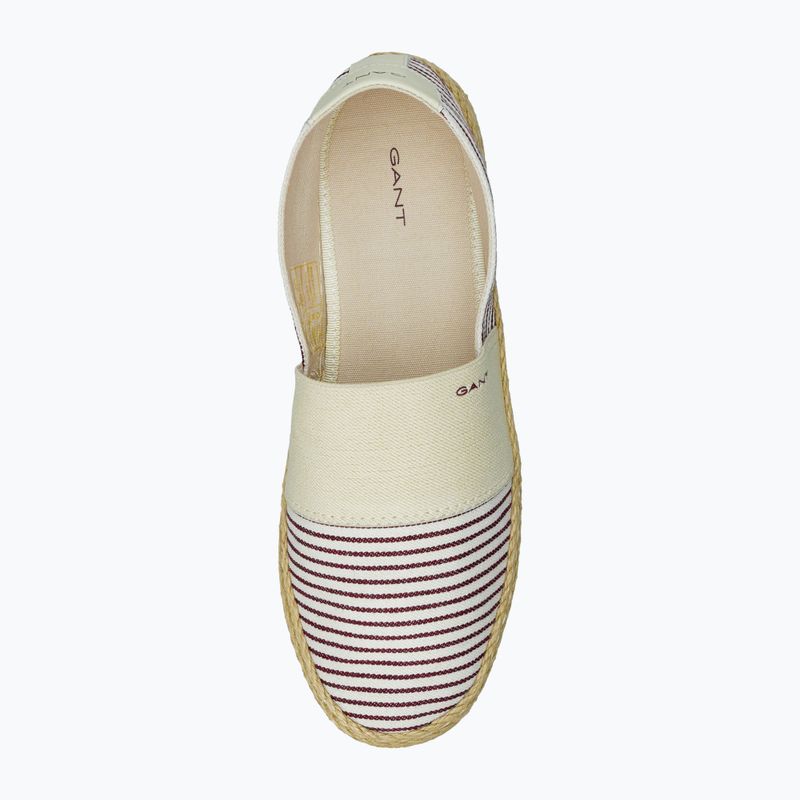 Espadryle damskie GANT Raffiaville brown/cream 5