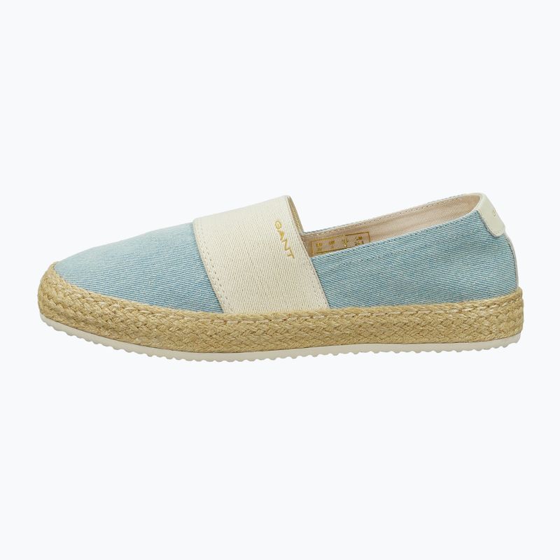 Espadryle damskie GANT Raffiaville light blue/cream 2