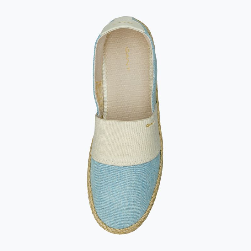 Espadryle damskie GANT Raffiaville light blue/cream 5