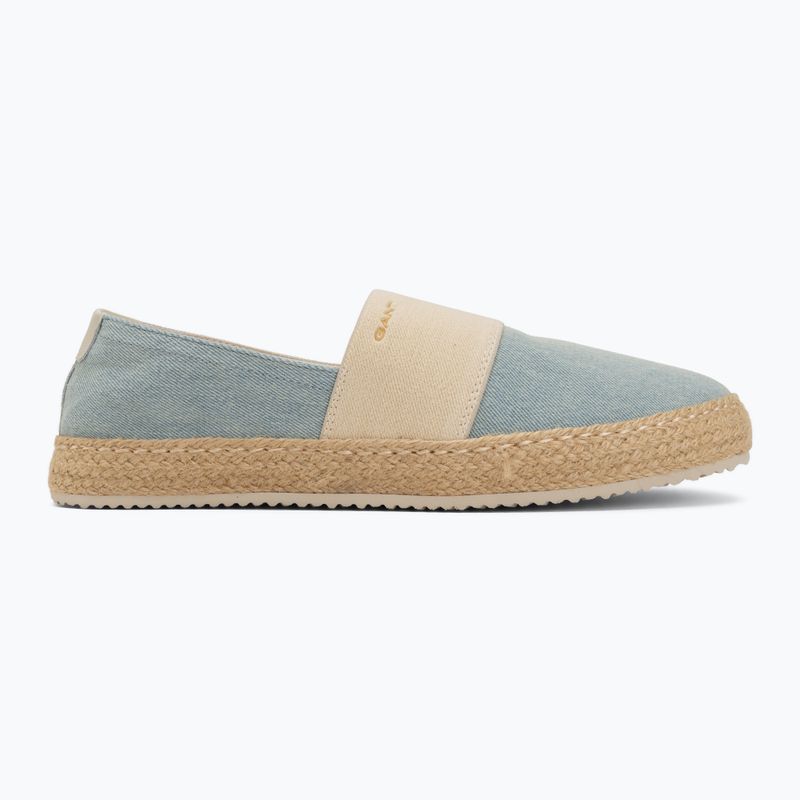 Espadryle damskie GANT Raffiaville light blue/cream 2