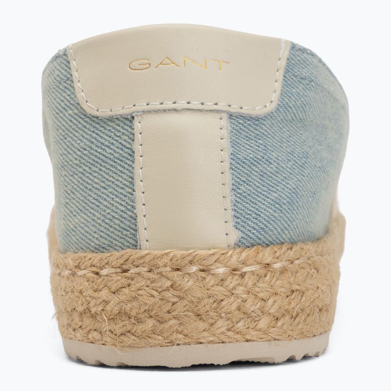 Espadryle damskie GANT Raffiaville light blue/cream 6