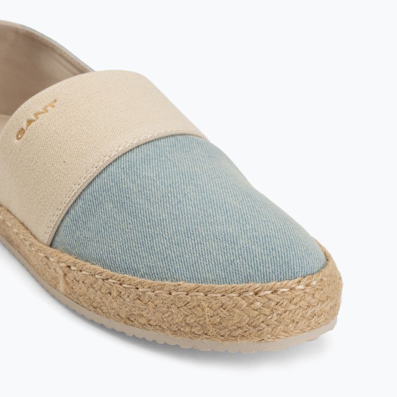 Espadryle damskie GANT Raffiaville light blue/cream 7