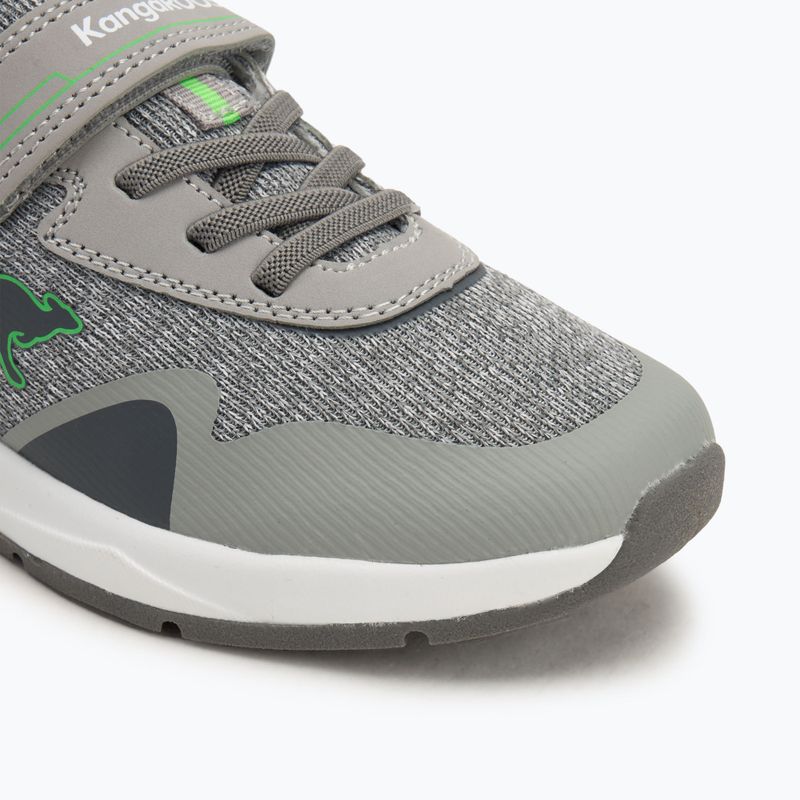 Buty dziecięce KangaROOS KD-Gym EV vapor grey/neon green 7