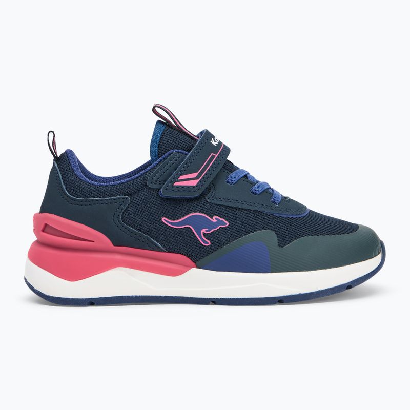 Buty dziecięce KangaROOS KD-Gym EV dark navy/fandango pink 2