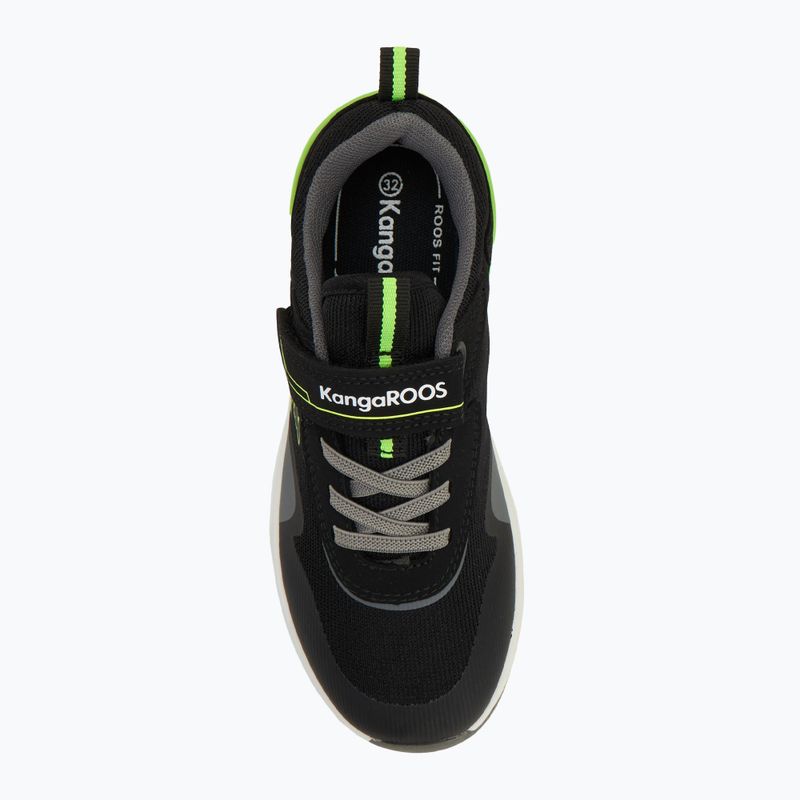Buty dziecięce KangaROOS KD-Gym EV jet black/neon yellow 5