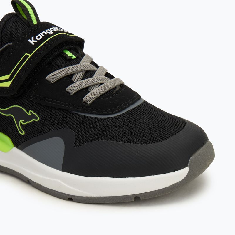 Buty dziecięce KangaROOS KD-Gym EV jet black/neon yellow 7