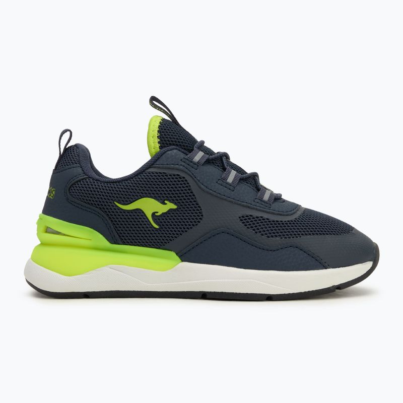 Buty dziecięce KangaROOS KD-Road dark navy/lime 2