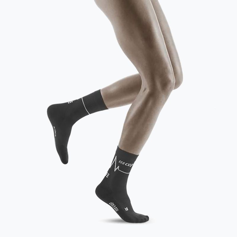 Skarpety kompresyjne damskie CEP Heartbeat Short black 4
