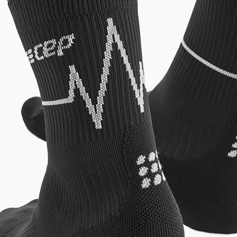 Skarpety kompresyjne damskie CEP Heartbeat Short black 6