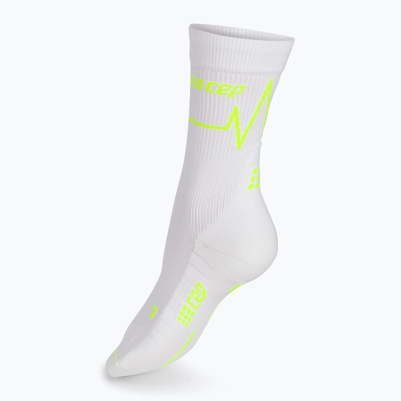 Skarpety kompresyjne damskie CEP Heartbeat Short white 2