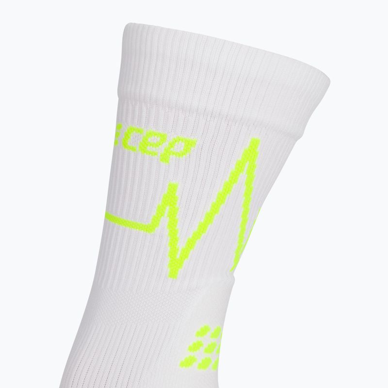Skarpety kompresyjne damskie CEP Heartbeat Short white 3