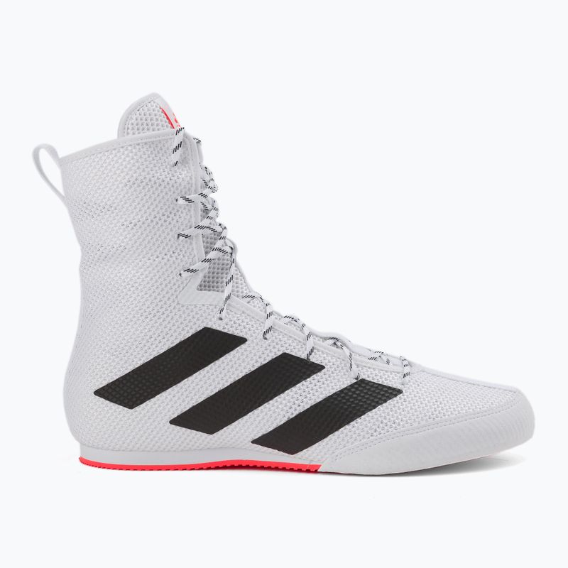 Buty bokserskie adidas Box Hog 3 biało-czarne GV9975 2