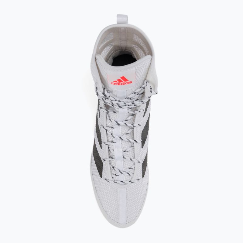 Buty bokserskie adidas Box Hog 3 biało-czarne GV9975 6