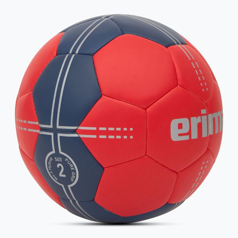 Piłka do piłki ręcznej ERIMA Pure Grip No. 3 Hybrid red/new navy rozmiar 2 2