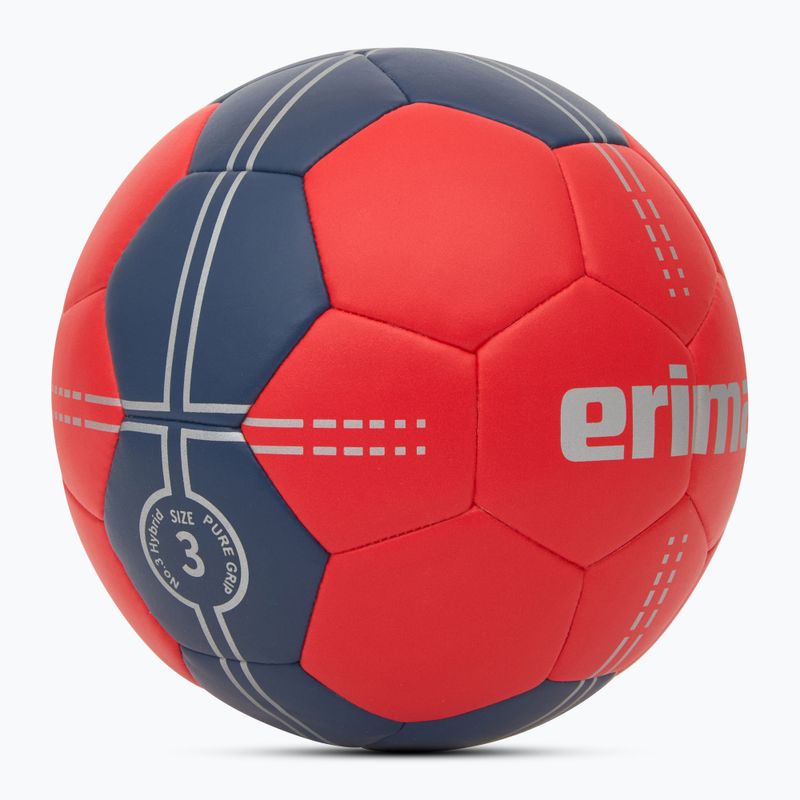 Piłka do piłki ręcznej ERIMA Pure Grip No. 3 Hybrid red/new navy rozmiar 3 2
