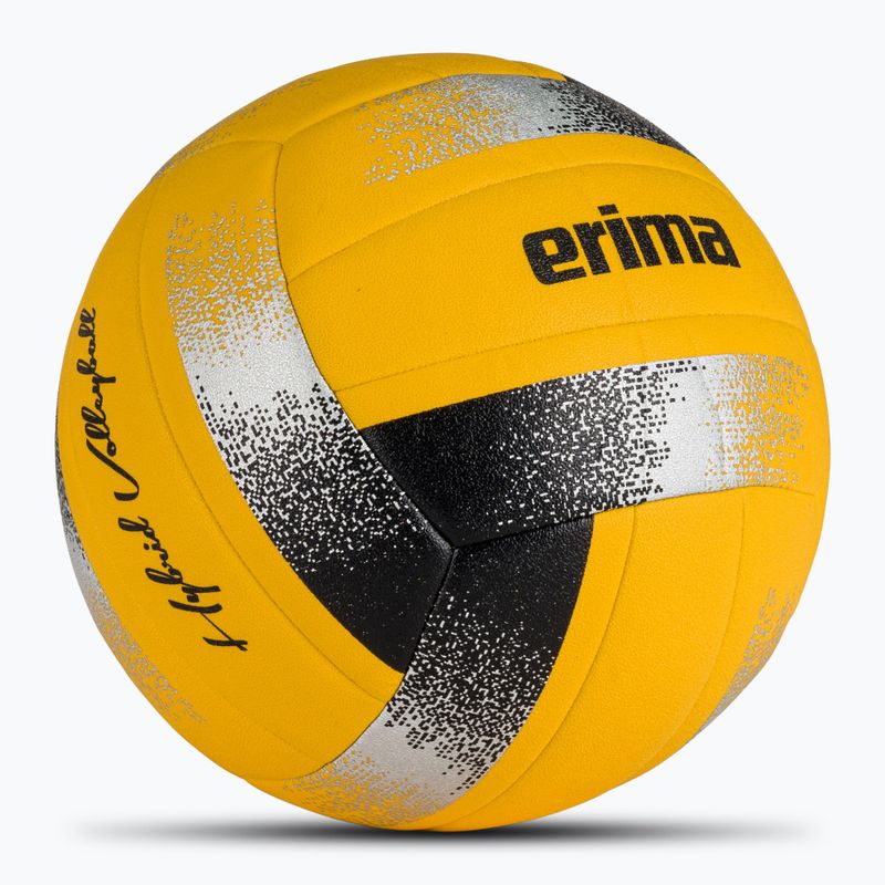 Piłka do siatkówki ERIMA Hybrid Volleyball yellow/black/silver 2