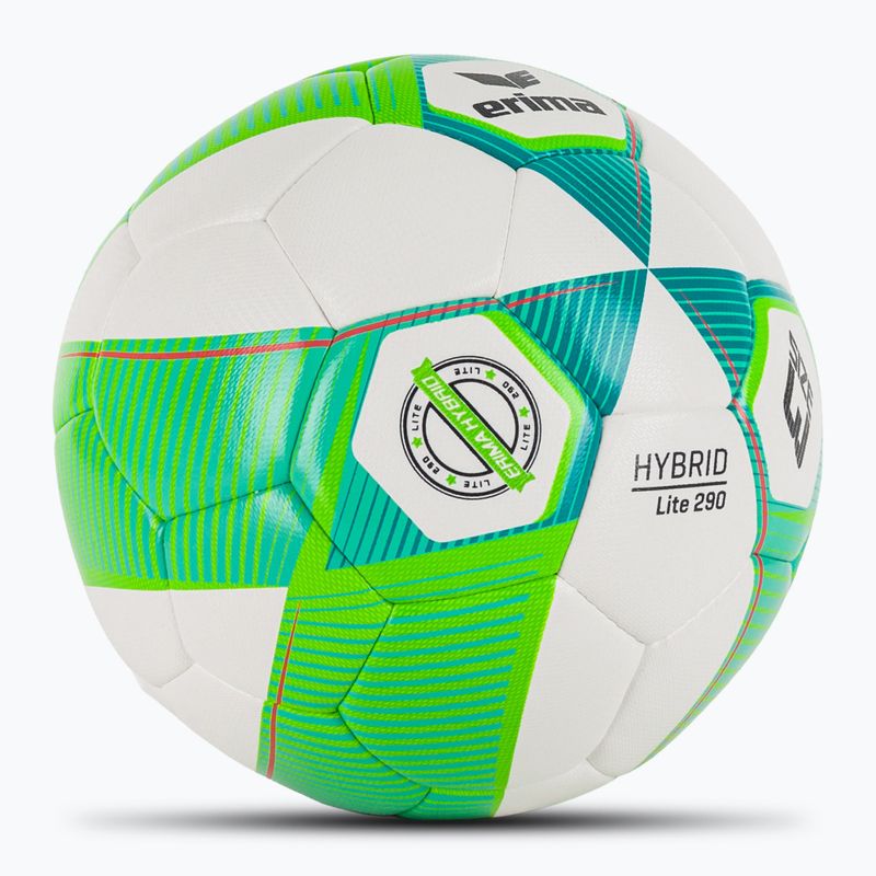Piłka do piłki nożnej ERIMA Hybrid Lite 290 green gecko/petrol rozmiar 3 2