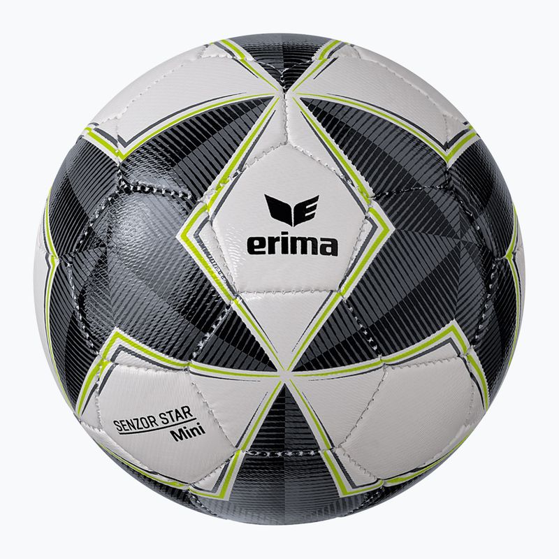 Piłka do piłki nożnej ERIMA Senzor Star Match Mini black/grey rozmiar 0