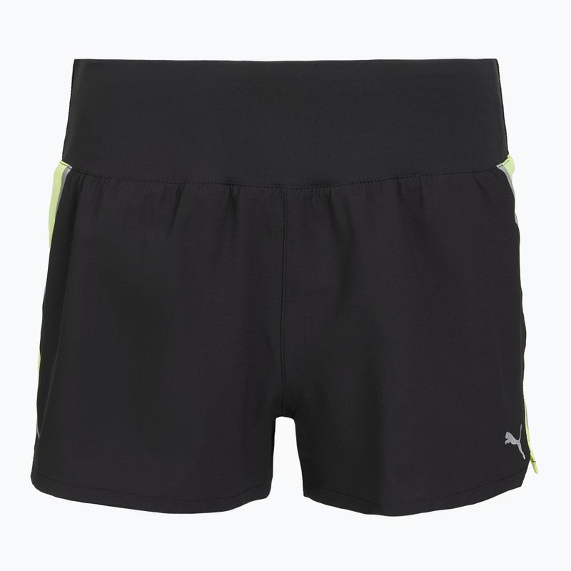 Spodenki do biegania damskie Puma Run Lite Woven Ultra Shorts black/neon