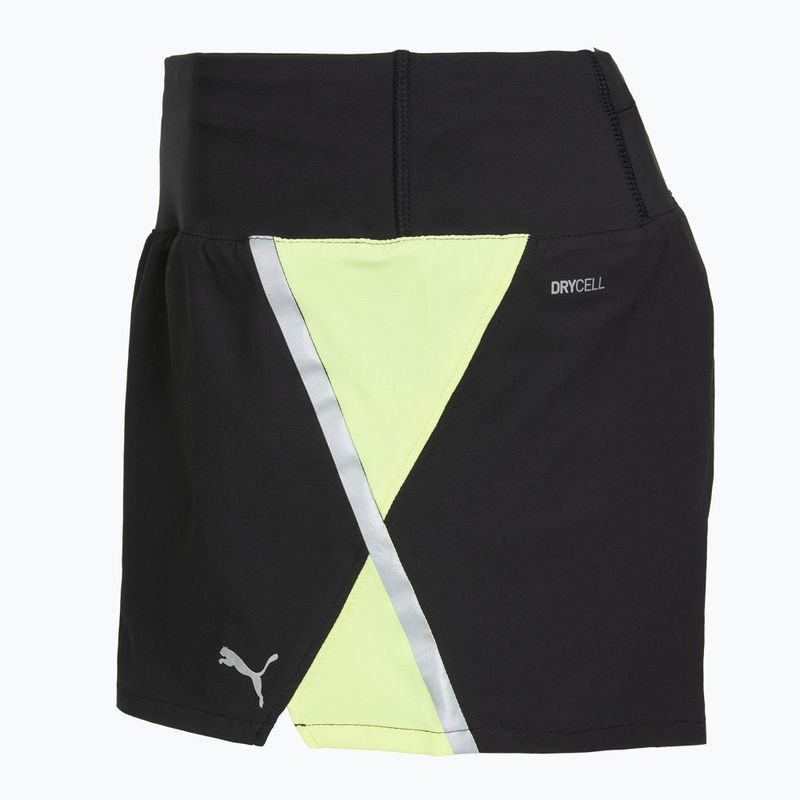 Spodenki do biegania damskie Puma Run Lite Woven Ultra Shorts black/neon 3