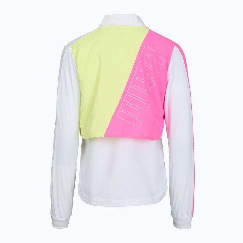 Kurtka do biegania damska Puma Run Lite Woven Ultra Jacket pink/neon/white 2