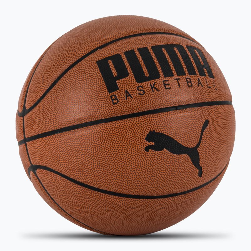 Piłka do koszykówki PUMA Basketball Top leather brown/puma black rozmiar 7 2