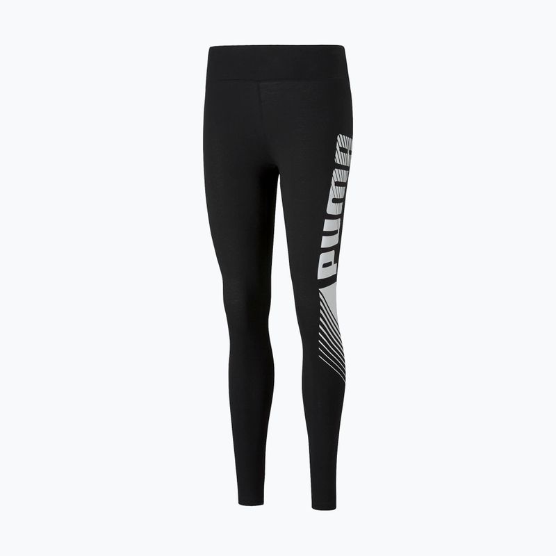 Legginsy treningowe damskie PUMA ESS Graphic puma black 5