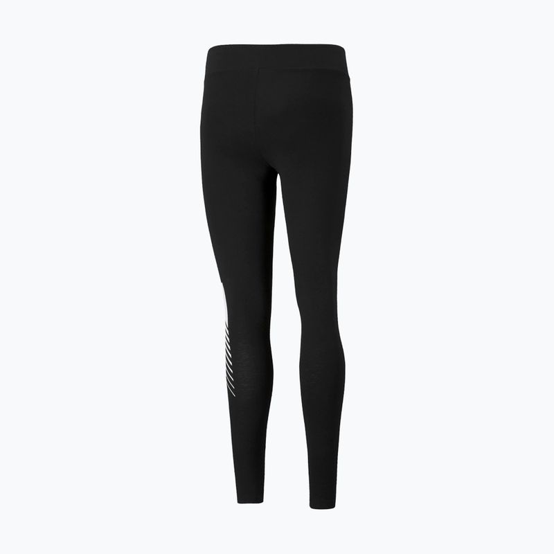 Legginsy treningowe damskie PUMA ESS Graphic puma black 6
