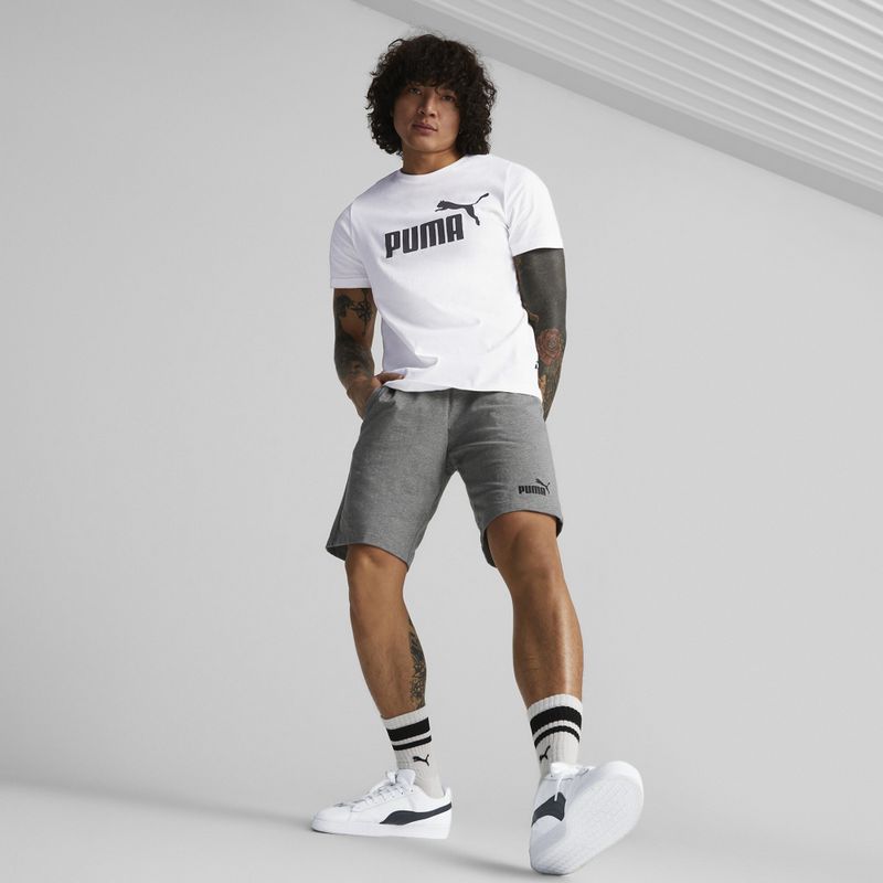 Spodenki męskie PUMA Ess Jersey medium gray heather 4