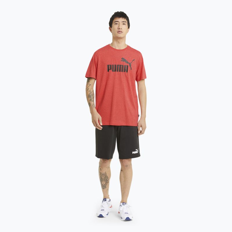 Koszulka męska PUMA Essentials Heather Tee high risk red 2