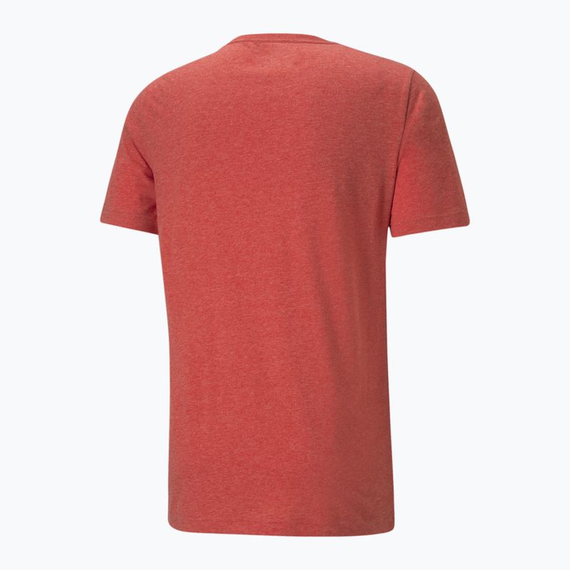 Koszulka męska PUMA Essentials Heather Tee high risk red 5