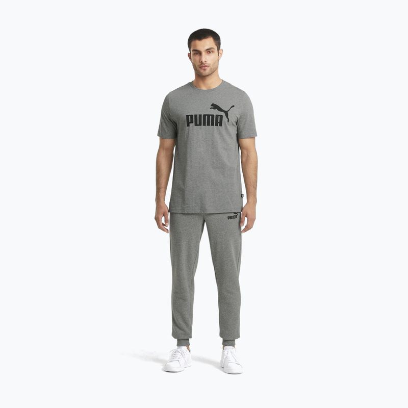 Koszulka męska PUMA Ess Logo Tee medium gray heather 2