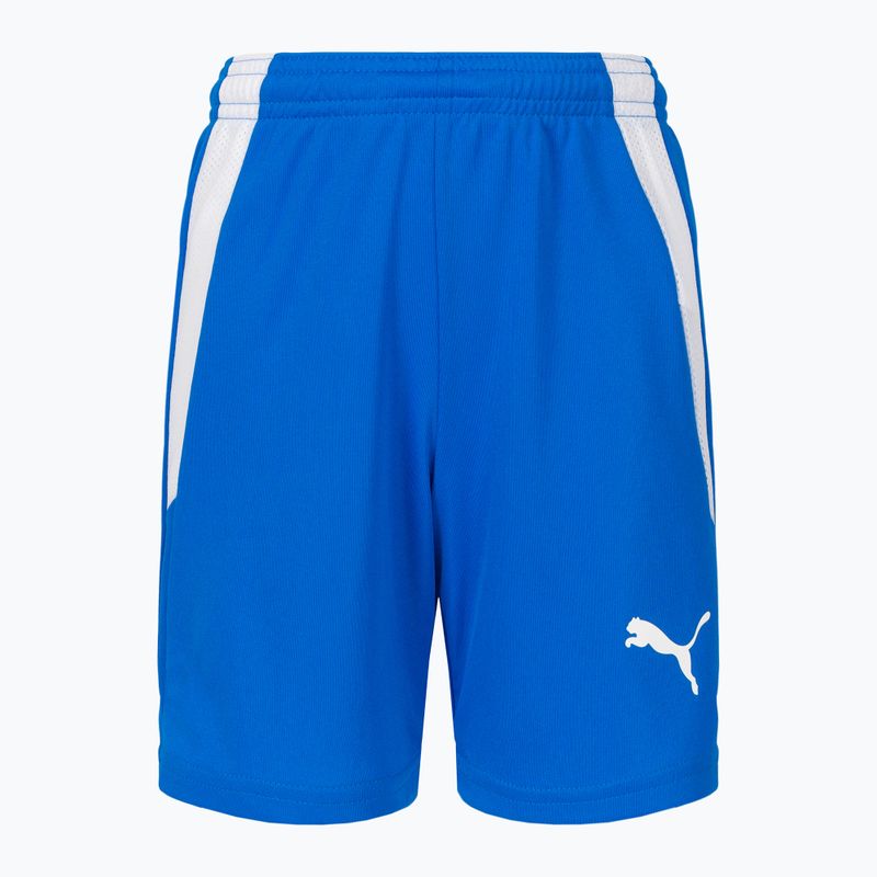 Spodenki dziecięce PUMA Teamliga electric blue/lemonade