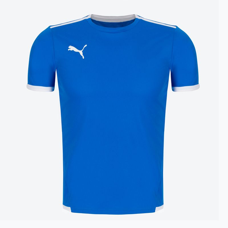 Koszulka dziecięca PUMA Teamliga Jersey electric blue lemonade/puma white