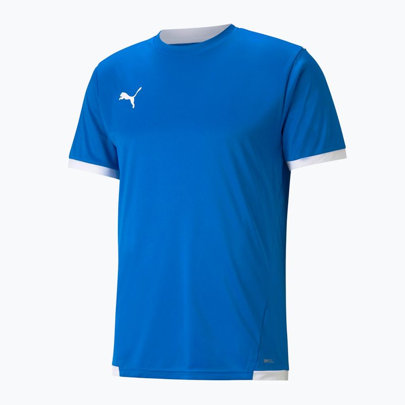 Koszulka męska PUMA Teamliga Jersey electric blue lemonade/puma white 6