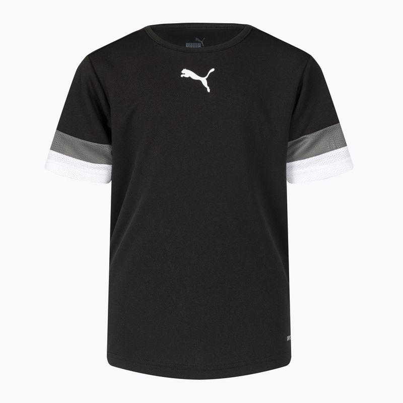 Koszulka dziecięca PUMA Teamrise puma black/smoked pearl/puma white