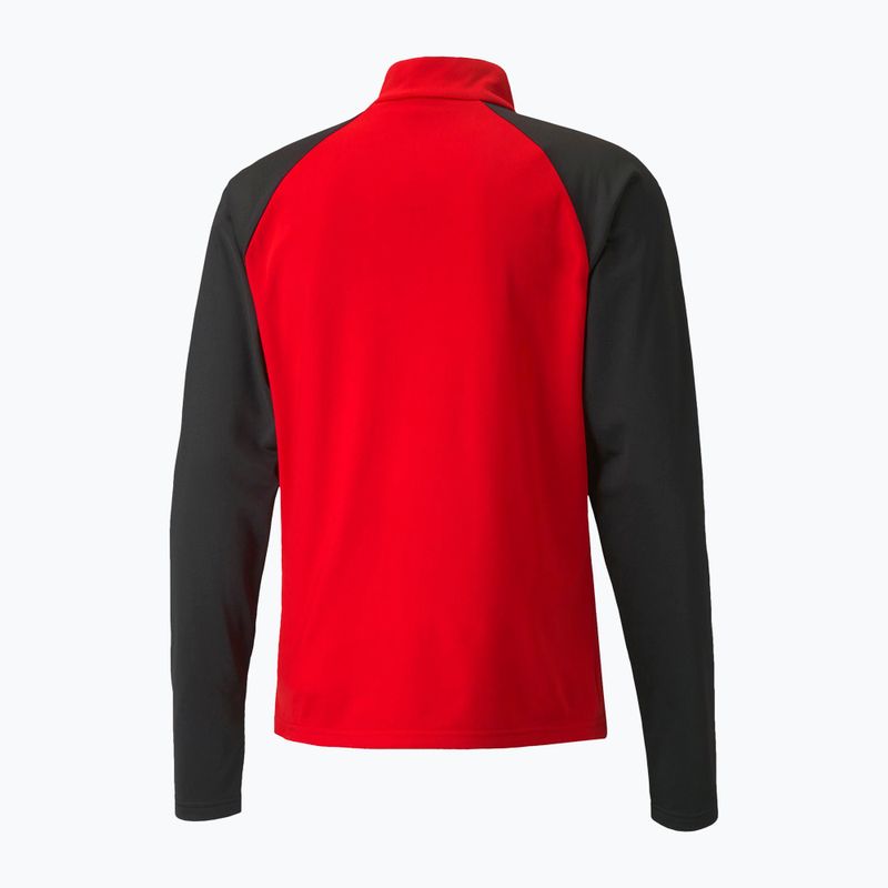 Bluza męska PUMA Teamliga 1/4 Zip Top red/puma black 7