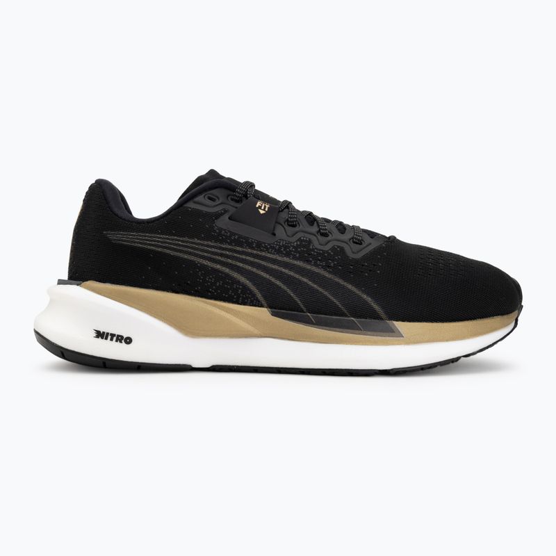 Buty do biegania damskie Puma Eternity Nitro black/gold/white 2