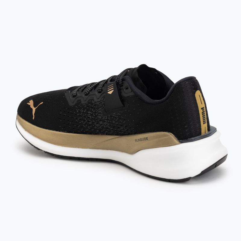 Buty do biegania damskie Puma Eternity Nitro black/gold/white 3