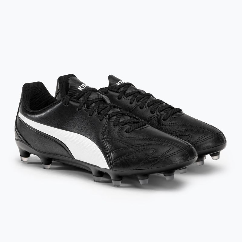 Buty piłkarskie męskie PUMA King Hero 21 FG puma black/puma white 4