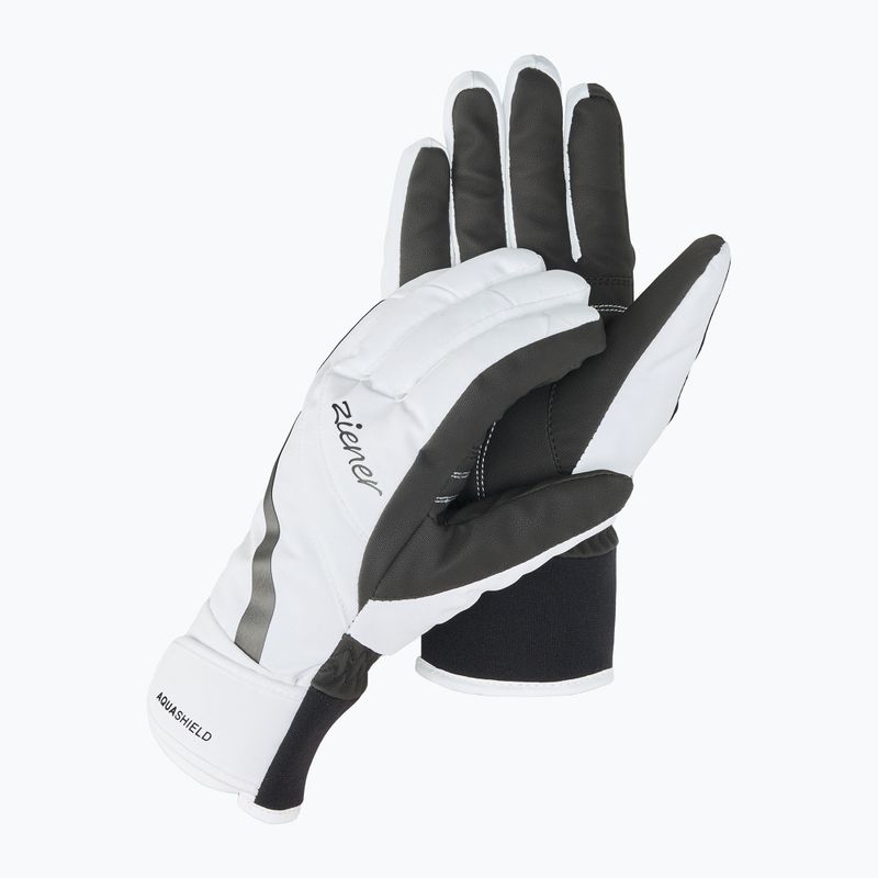 Rękawice narciarskie damskie ZIENER Kitty Aquashield white
