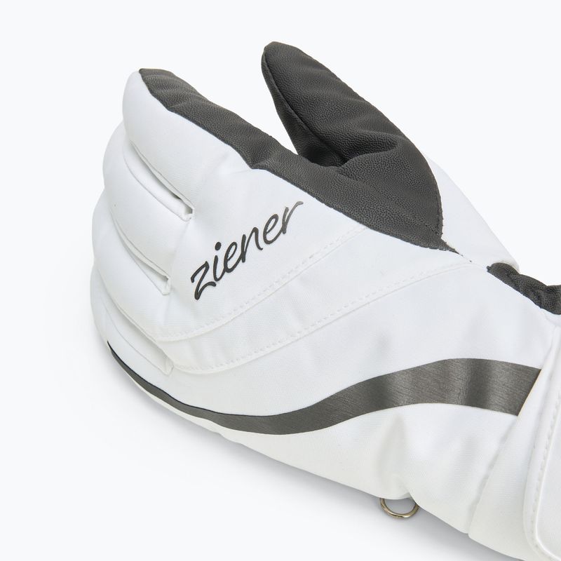 Rękawice narciarskie damskie ZIENER Kitty Aquashield white 4