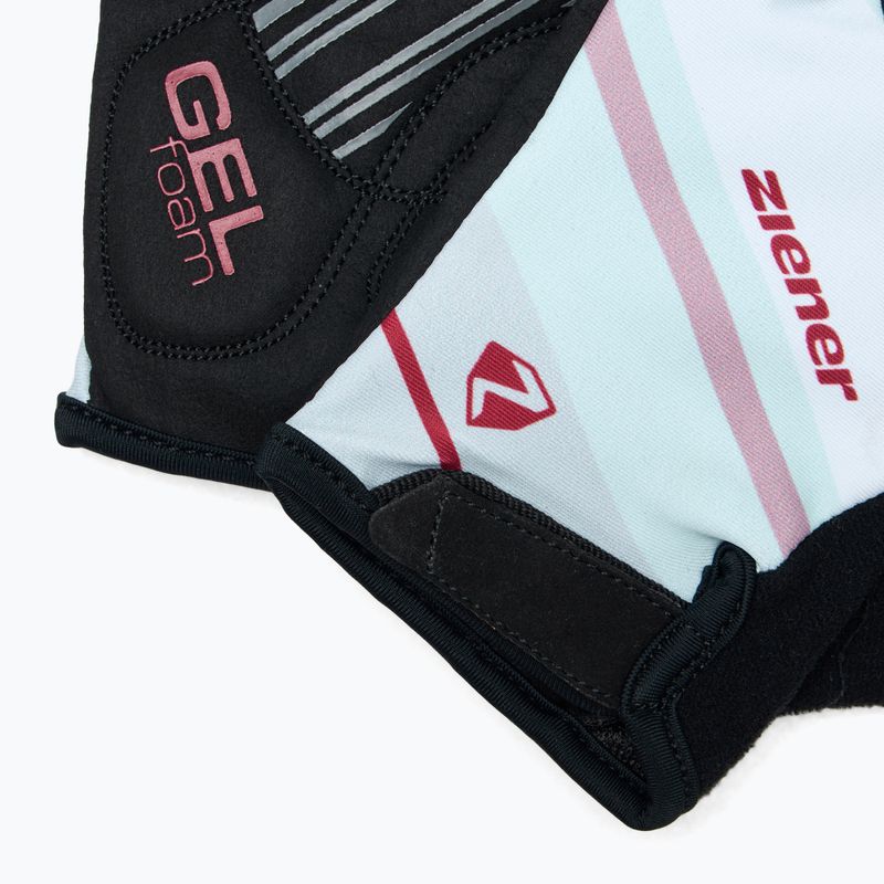 Rękawiczki rowerowe damskie ZIENER MTB Crizy Lady GELfoam sangria red 4